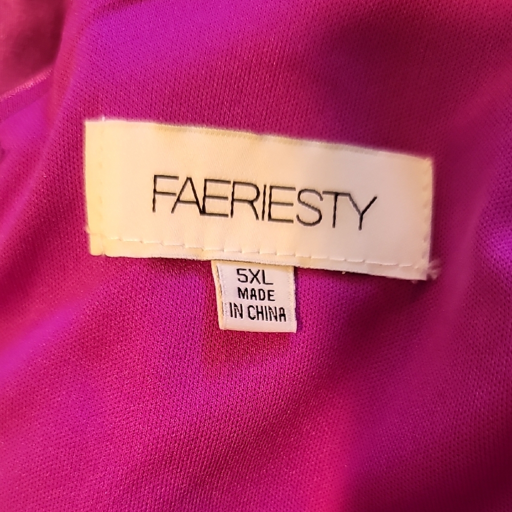 NWOT Faereisty 5XL Purple Evening Gown Zipper Back Size 5XL - Picture 5 of 5
